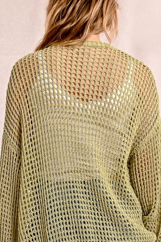 Casaco de malha - Verde-azeitona