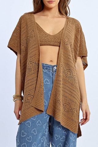 Cardigan lungo - Marrone