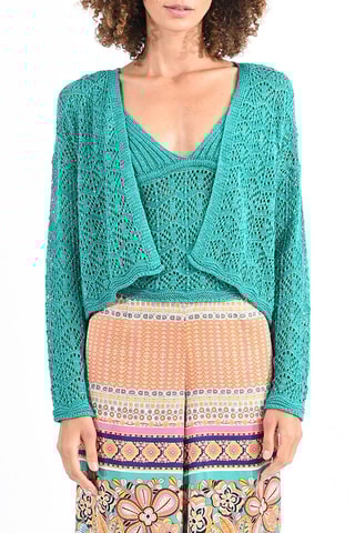 Cardigan - Verde smeraldo - Molly Bracken