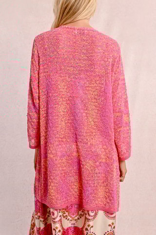 Cardigan lungo - Fucsia