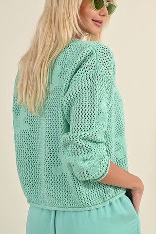 Cardigan - Verde acqua - Lili Sidonio