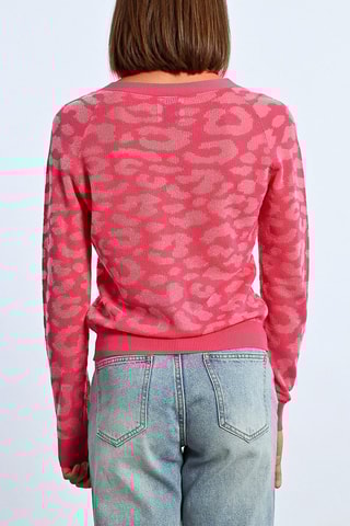 Cardigan - Fucsia ed ecrù