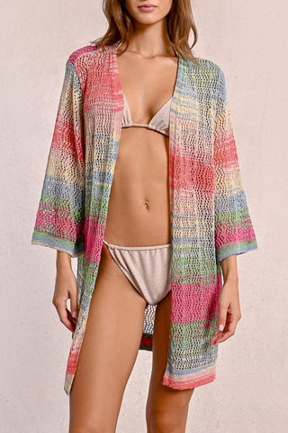 Kimono - Rosa e verde chiaro