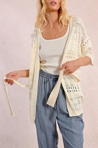 Casaco de malha - Cru