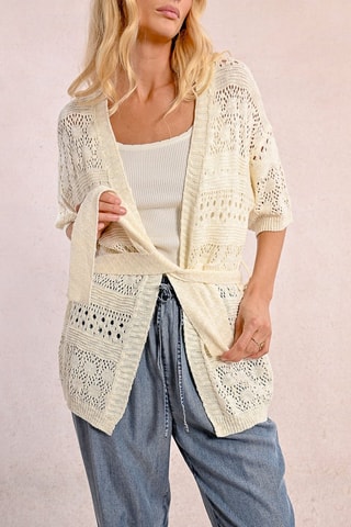 Casaco de malha - Cru