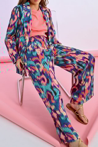 Pantaloni a vita alta - Blu scuro