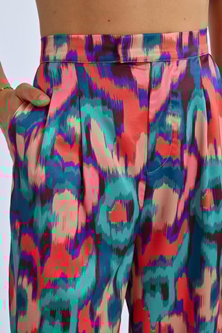 Pantaloni a vita alta - Blu scuro