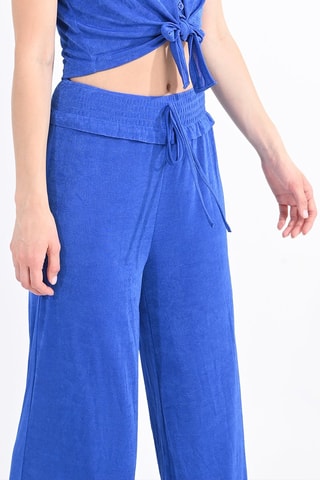 Pantaloni a vita alta - Blu elettrico - Molly Bracken