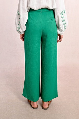 Pantaloni a vita alta - Verde chiaro