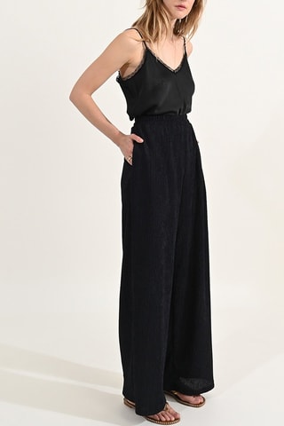 Broek Hoge Taille - Marineblauw - Molly Bracken