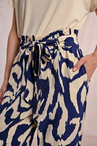 Pantaloni a vita alta - Navy