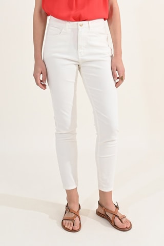 Jeans a vita alta - Bianco - Molly Bracken