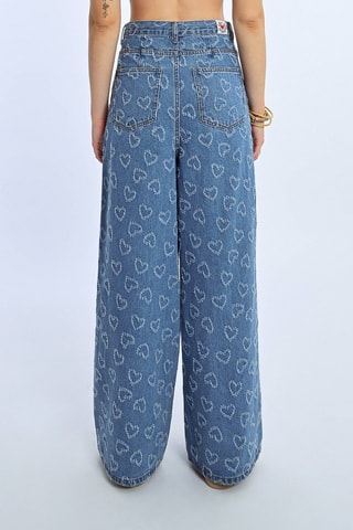 Jeans a vita alta - Blu