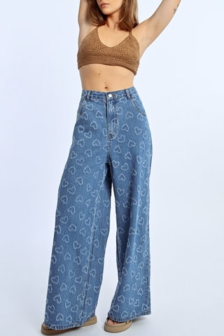 Jeans a vita alta - Blu