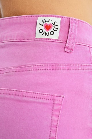 Jeans a vita alta - Malva