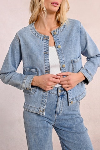 Giacca in jeans - Azzurro