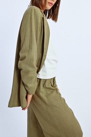 Giacca in lino - Kaki