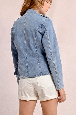 Giacca in jeans - Cobalto