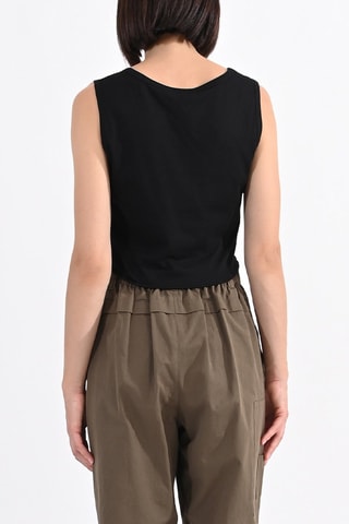 Crop top - Nero - Lili Sidonio
