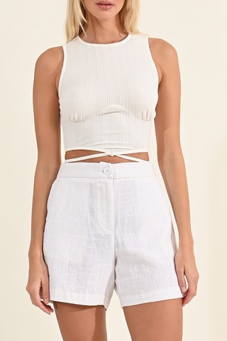 Crop top - Bianco - Lili Sidonio