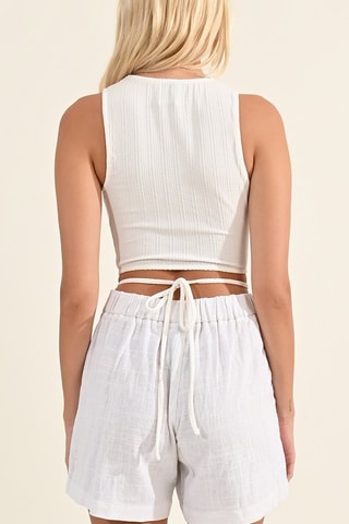 Crop top - Bianco - Lili Sidonio