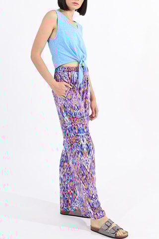 Top annodato - Celeste melange - Lili Sidonio