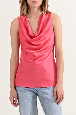 Top senza maniche - Corallo - Molly Bracken