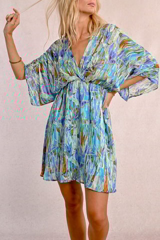 Abito a campana - Celeste