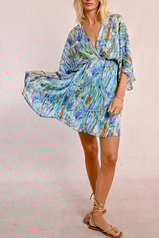 Abito a campana - Celeste