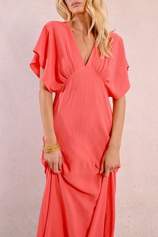 Lange Jurk - Koraalrood