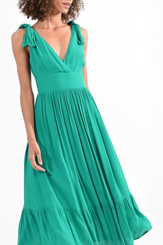 Abito con volant - Verde chiaro - Molly Bracken