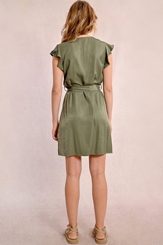 Vestido direito - Caqui