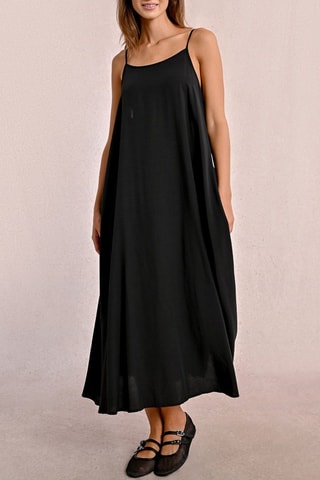 Trapezium Jurk - Zwart