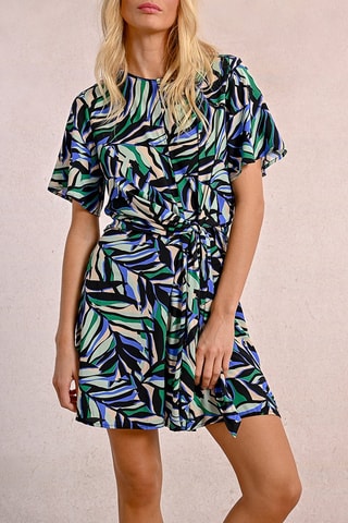 Abito a campana - Nero e turchese