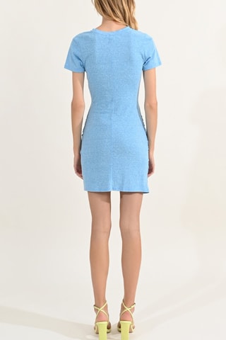 Abito taglio dritto - Celeste - Lili Sidonio