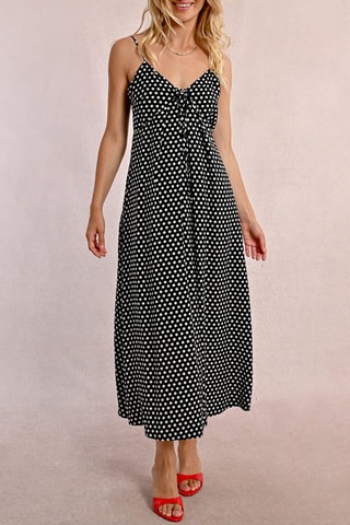 Vestido comprido - Preto e branco