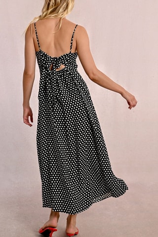 Vestido comprido - Preto e branco