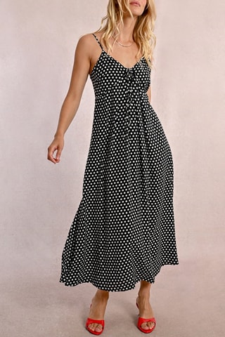 Vestido comprido - Preto e branco