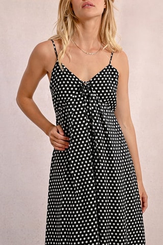 Vestido comprido - Preto e branco