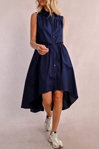 Blouse-jurk - Marineblauw