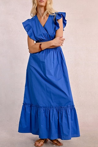 Lange Jurk - Felblauw