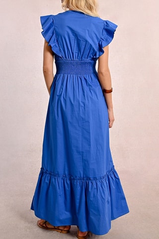 Lange Jurk - Felblauw