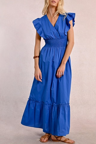 Lange Jurk - Felblauw