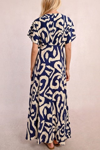 Vestido comprido - Azul-marinho