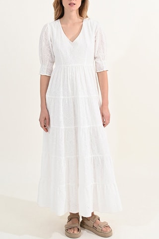 Abito lungo - Bianco - Molly Bracken