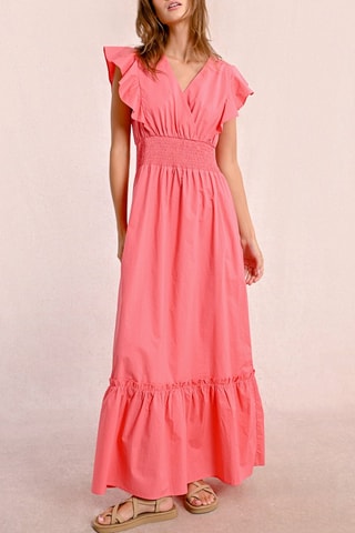 Lange Jurk - Koraalrood