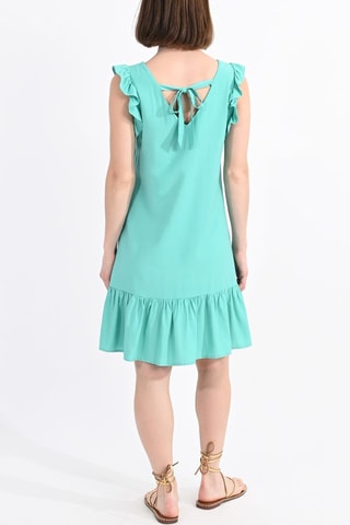 Abito taglio dritto - Turchese - Molly Bracken