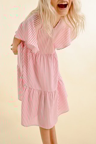 Abito a trapezio - Rosa