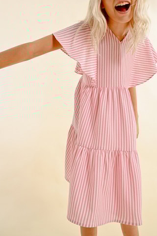 Abito a trapezio - Rosa