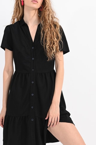 Abito a camicia - Nero - Lili Sidonio